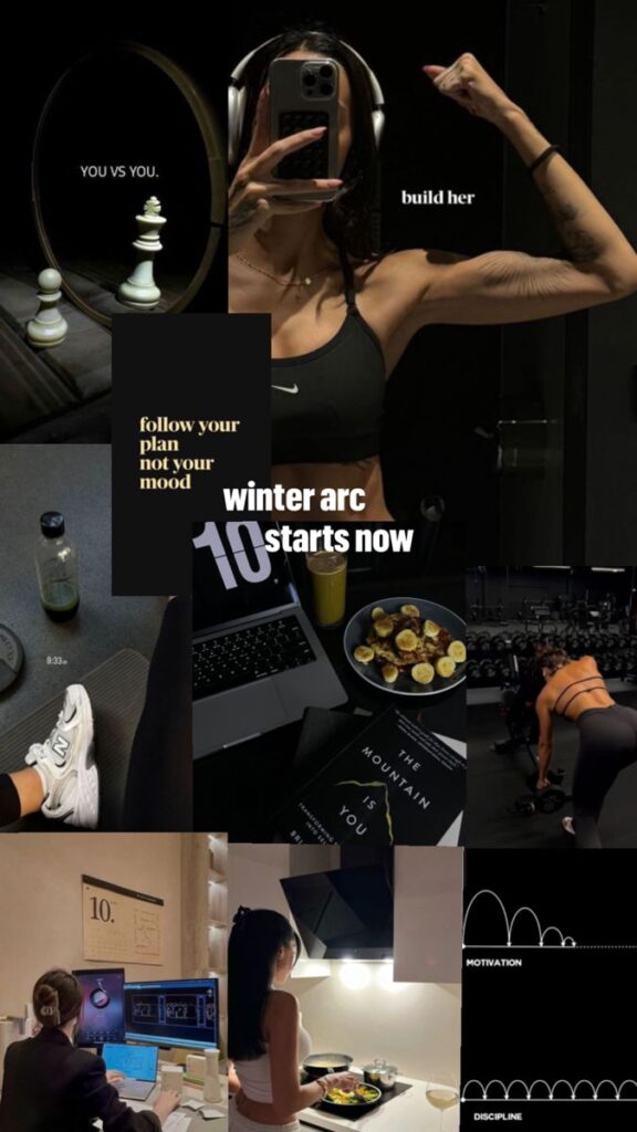 winter arc vision board